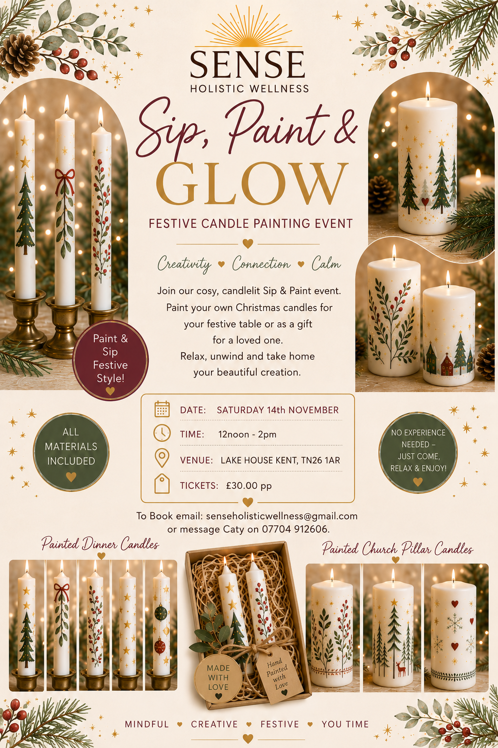 FESTIVE SIP, PAINT & GLOW